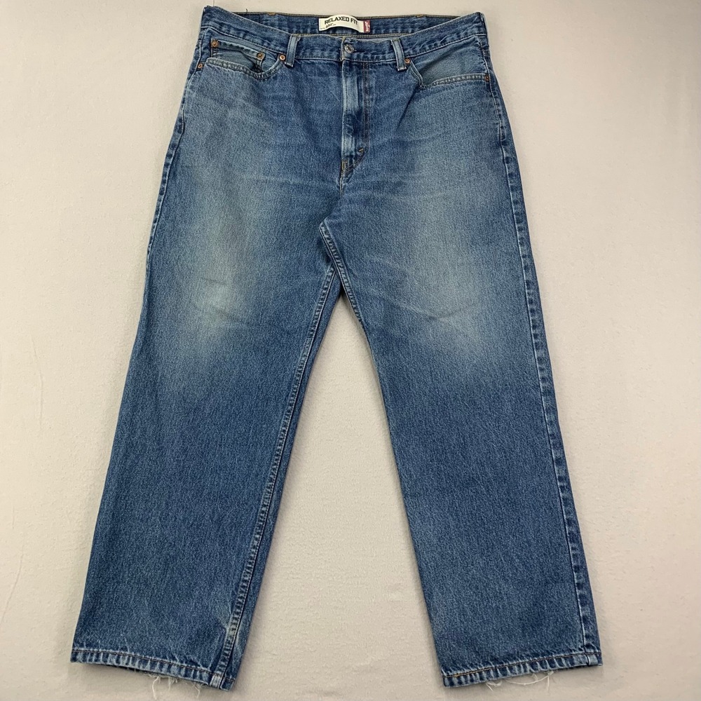 Vintage Levis 550 Men's 38x29‎ Blue Y2K Relaxed Fit Loose 100% Cotton